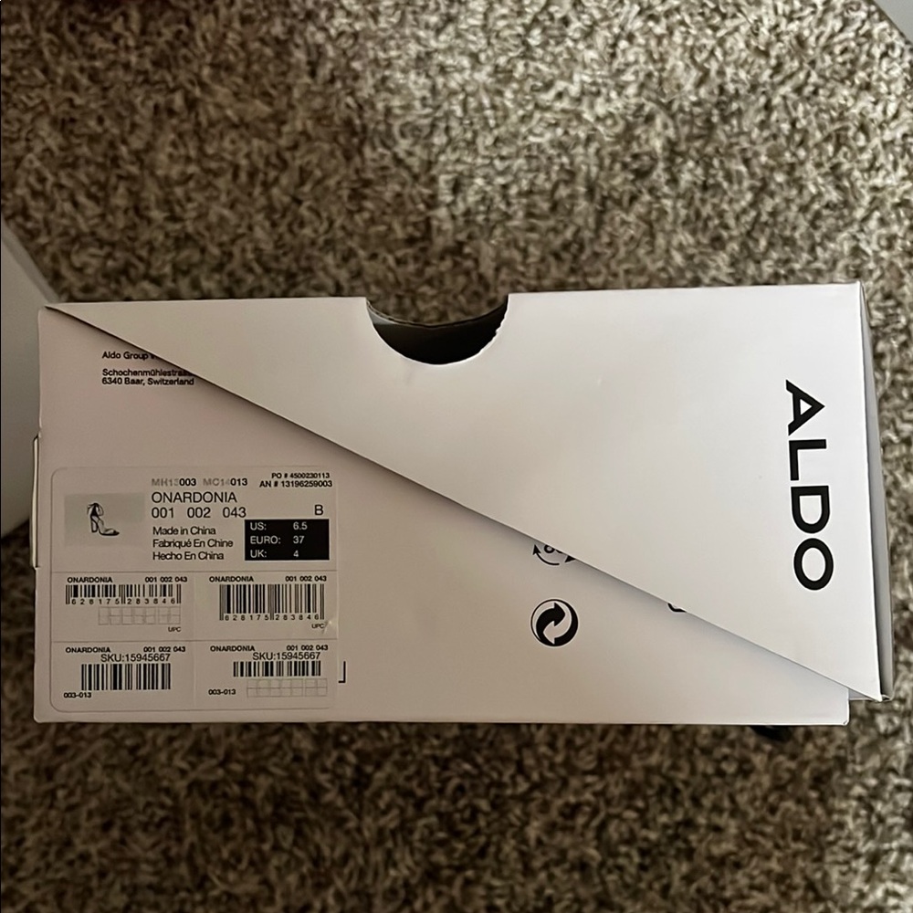 Aldo Lace Up Clear Heels